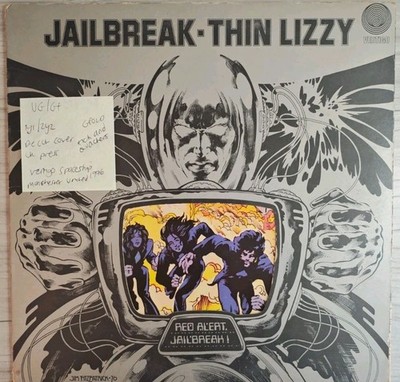 Thin Lizzy Jailbreak Vinyl Record VG/G+ 9102008 1976 