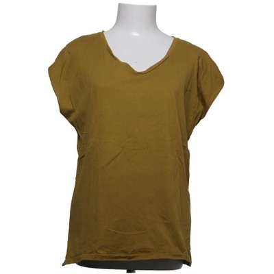 Zara, T-shirt, Größe: L, Gelb, Einfarbig, Feinstrick, Damen #dHp