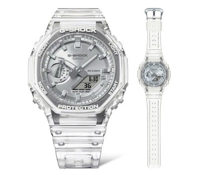 Casio GA2100BM-7A8 G-Shock 2100 Series Analog Digital Silver Dial Resin Watch