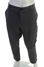 Oakley Mens Cropped Windbreaker Dark Gray Polyester Blend Pants Size 36