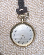 SEIKO 22200580 Pocket Watch Timepiece Hand Winding Gold Excellent Ready