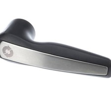 Rational 24.04.083P Door Handle Black/Silver Durable Plastic