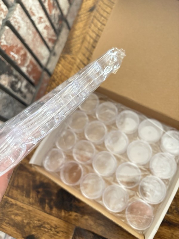Clear Plastic Round Coin Storage Tubes with Lids Snap-Close Bulk Lot