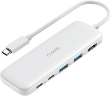 Anker USB C Hub, 5-In-1 USBC to HDMI Splitter with 4K Display, 1 X Powered USB-C
