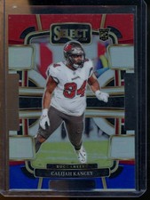 2023 Panini Select Calijah Kancey Red and Blue Prizms Die Cuts RC Buccaneers #93