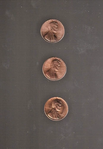 1982 small date  COPPER & ZINC / 1960D small dt  -LINCOLN  CENTS CH UNCIRCULATED