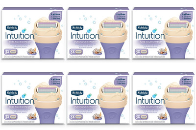 Schick Intuition Pure Nourishment Refills 18 Count Coconut Almond Oil Razor Bulk