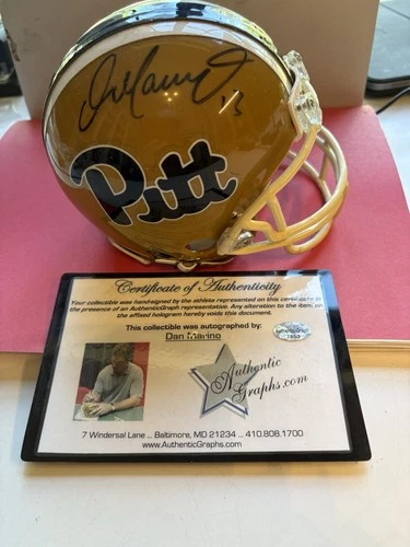 Dan Marino #13 Autographed Pittsburgh Panthers 3 1/2 Mini Helmet via