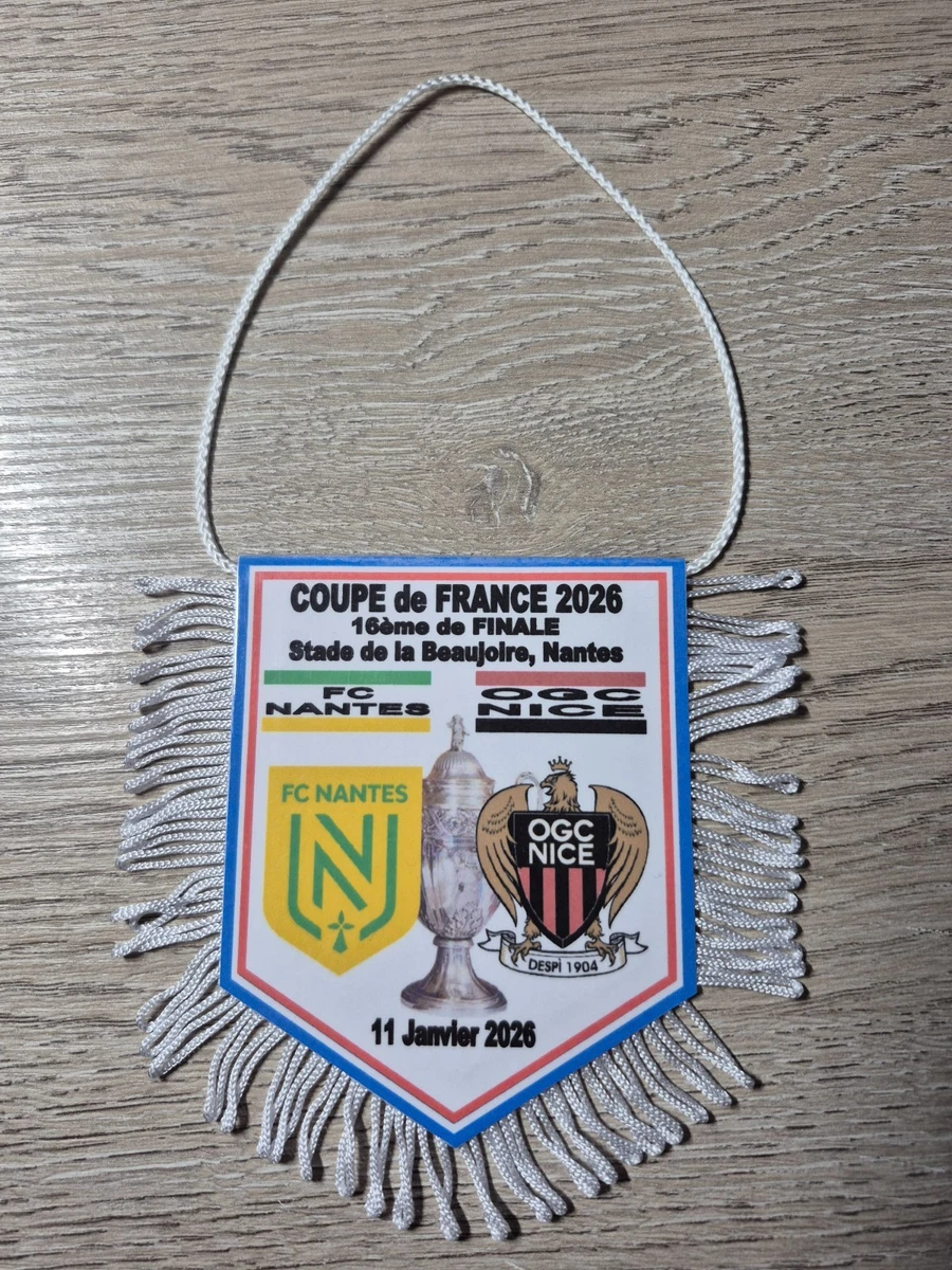 Fanion Rare Finale Coupe De France 1985 – AS Monaco / Paris SG – Objet De Collection