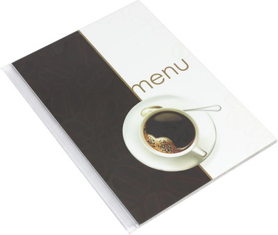 Speisekarte für Cafe2  Kaffeemotiv 6 Folien DIN A4 Restaurantkarte Caffe Bar