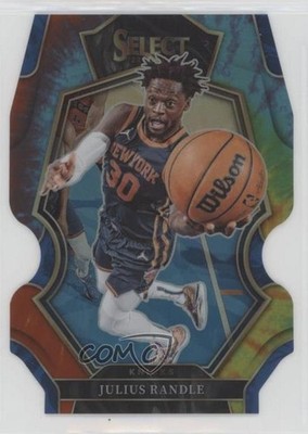 2022 Panini Select Premier Level Tie-Dye Prizm Die-Cut 12/25 Julius Randle 04cw