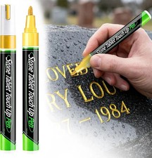 Golden Tombstone Marker Pen - Revives Worn Inscriptions on Gravestones And Grani