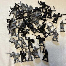 Toysmith Guardian Knights Silver Black Action Figure Lot 35 Pieces China Nice