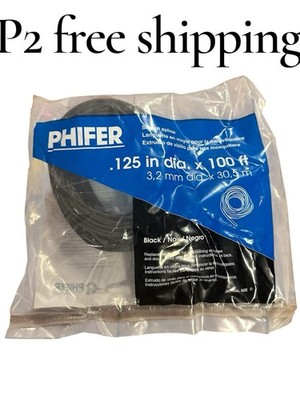 Phifer .125'' Dia x 100' Screen Spline Black Replacement For Rescreening Window