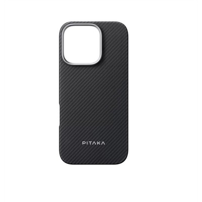 Pitaka Cell Phone Case compatible with iPhone 16 Pro, Black