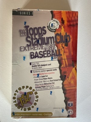 1996 Topps Stadium Club Series 1 HOBBY Box 24pk Mantle Laser Cut  only 1 on Ebay