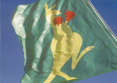 ANPC404) PC Australia, the Boxing Kangaroo flag flies on an Australia yacht, unu