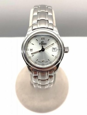 Fendi Orologi Analog Date Quartz Watch 210L Silver Stainless  display picture 2