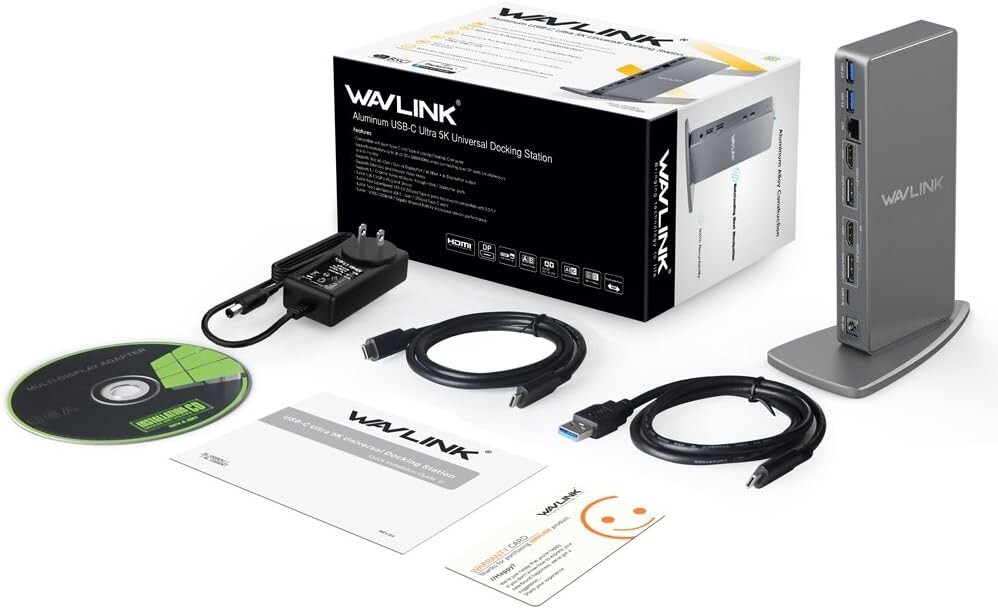 Wavlink WL-UG69DK1 USB-C Dual 4K Docking Station | eBay