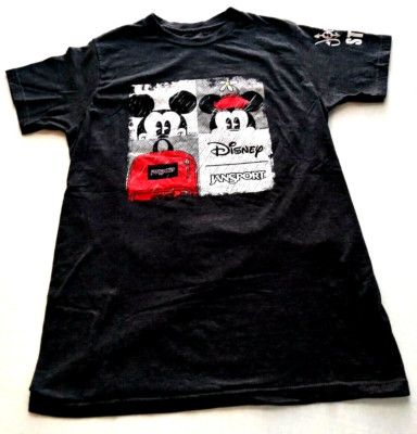 Disney Jansport Bags STAFF T Shirt Mickey Minnie Mouse Journeys Size S S/S Black