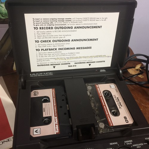 Vintage Mid Century Cassette Tape Sears Telephone Phone Answering