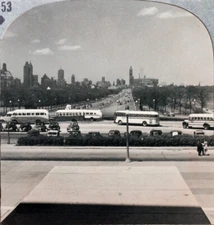 Keystone Stereoview Shoreline Drive & Cars, Chicago, IL of 600/1200 Set #1153 B