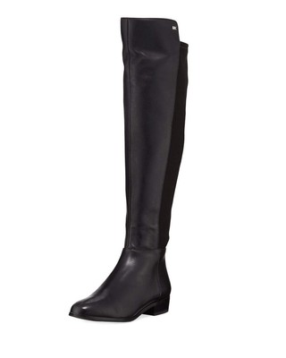 Michael Michael Kors Bromley Flat Boot Black Nappa/Sensitive Stretch 10
