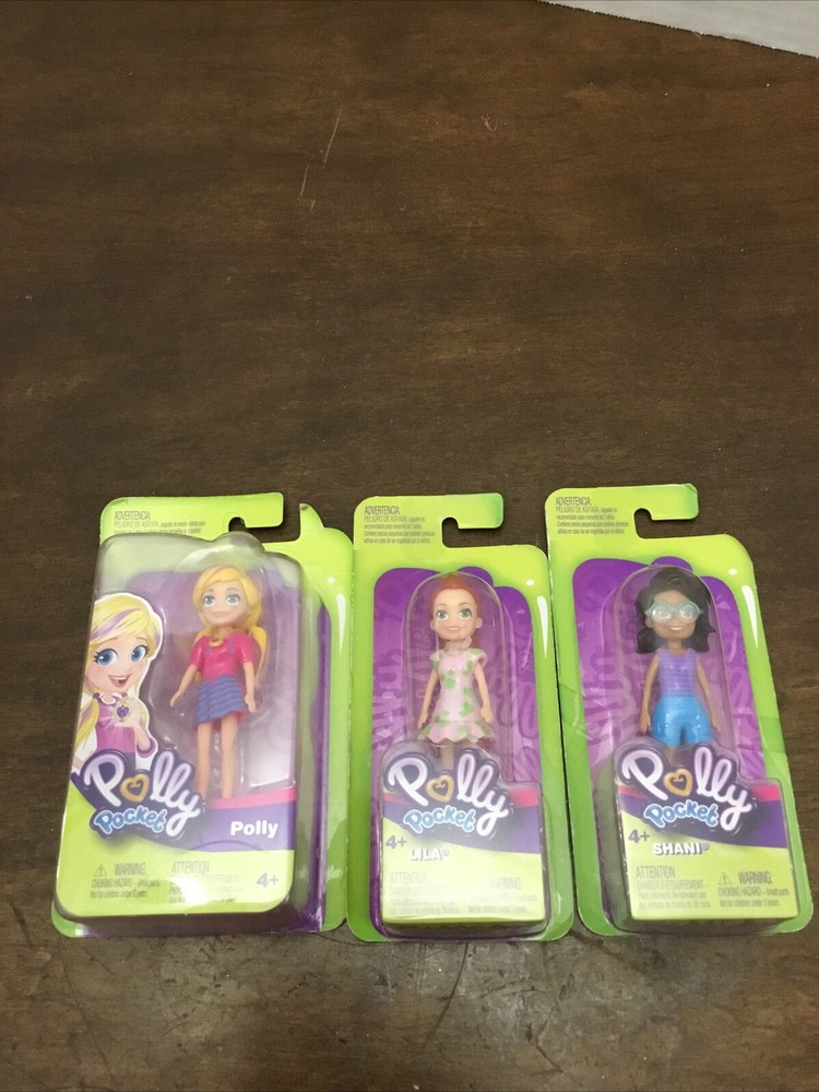 Polly Pocket Lot Of 3 Polly Lila Shani