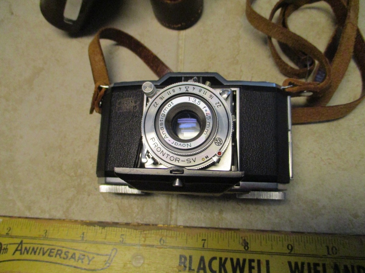 Zeiss Ikon IKONTA 522/24 45mm F3.5 蛇腹カメラ VTG Zeiss Ikon 522/24 Ikonta 35mm Camera w/3.5 45mm Anastigmat