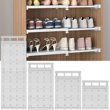 Extendable Rack Adjustable Closet Cupboard Divider Rack Storage Organizer Shelf