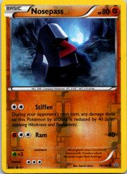 Nosepass 78/160 XY Primal Clash Reverse Holo Common