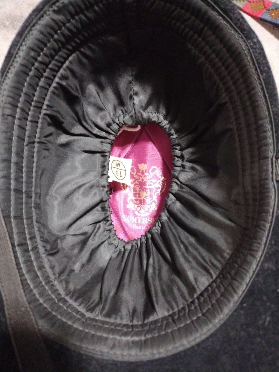 Casque D'équitation Somerset Hunt Cap - Noir Daim Taille 58 Cm - Occasion