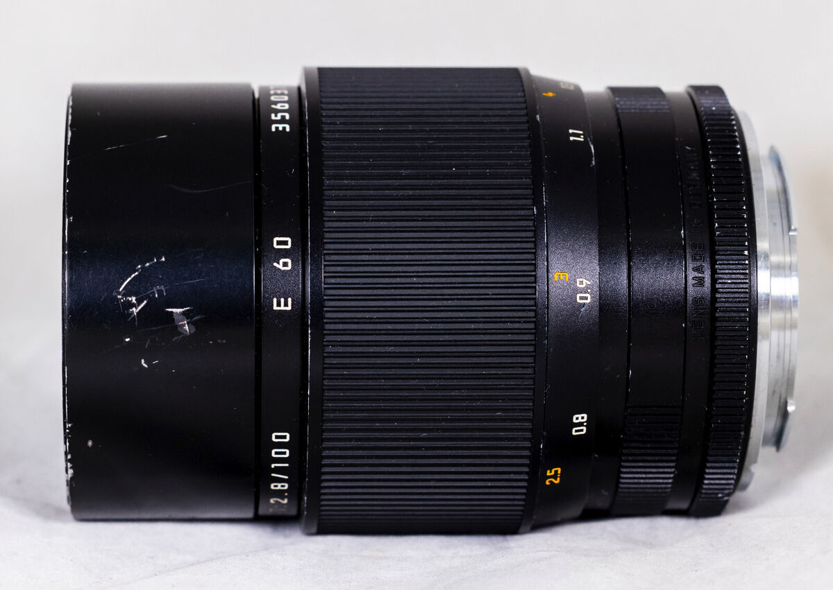 Leica Leitz 100mm APO-MACRO-Elmarit-R F2.8 3-Cam Manual Leica Leitz 100mm APO-MACRO-Elmarit-R F2.8 3-Cam Manual