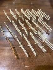 ORIGINAL VINTAGE TIM MEE TOYS PLASTICS COWBOY FARM FENCING CREAM LOT OF  19
