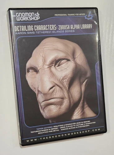 Gnomon Workshop : Detailing Character: ZBrush Alpha Library Aaron Sims DVD