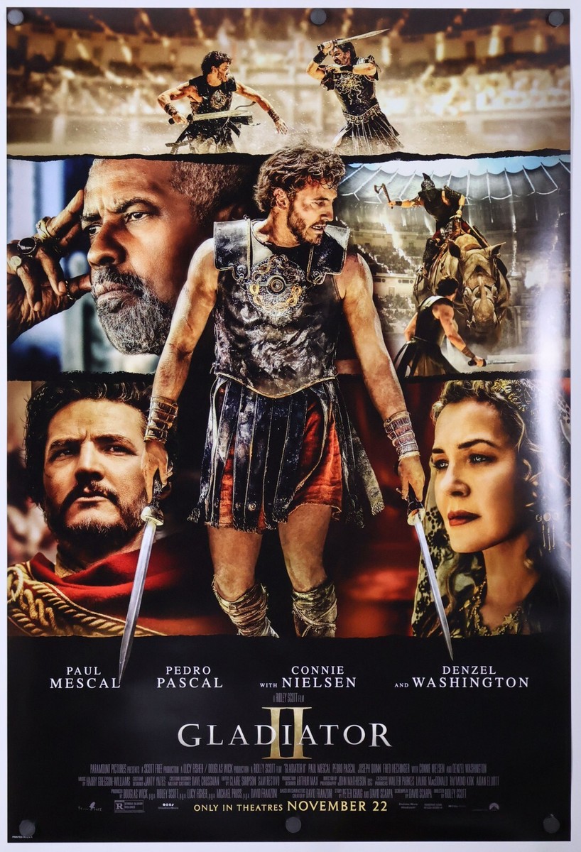 Gladiator 2 II - original DS movie poster - 27x40 D/S 2024 US Set