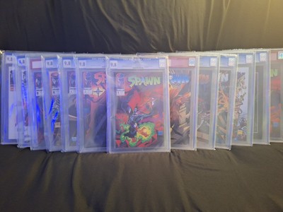Spawn #1-10, 18, 21 CGC 9.8 + # 1 9.2  13 Comics Total + Carry Case 9999 Special