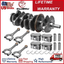 Engine Crankshaft+Con Rods+Pistons w/ Rings For Toyota Camry Rav4 2AZFE 2AZ 2.4L
