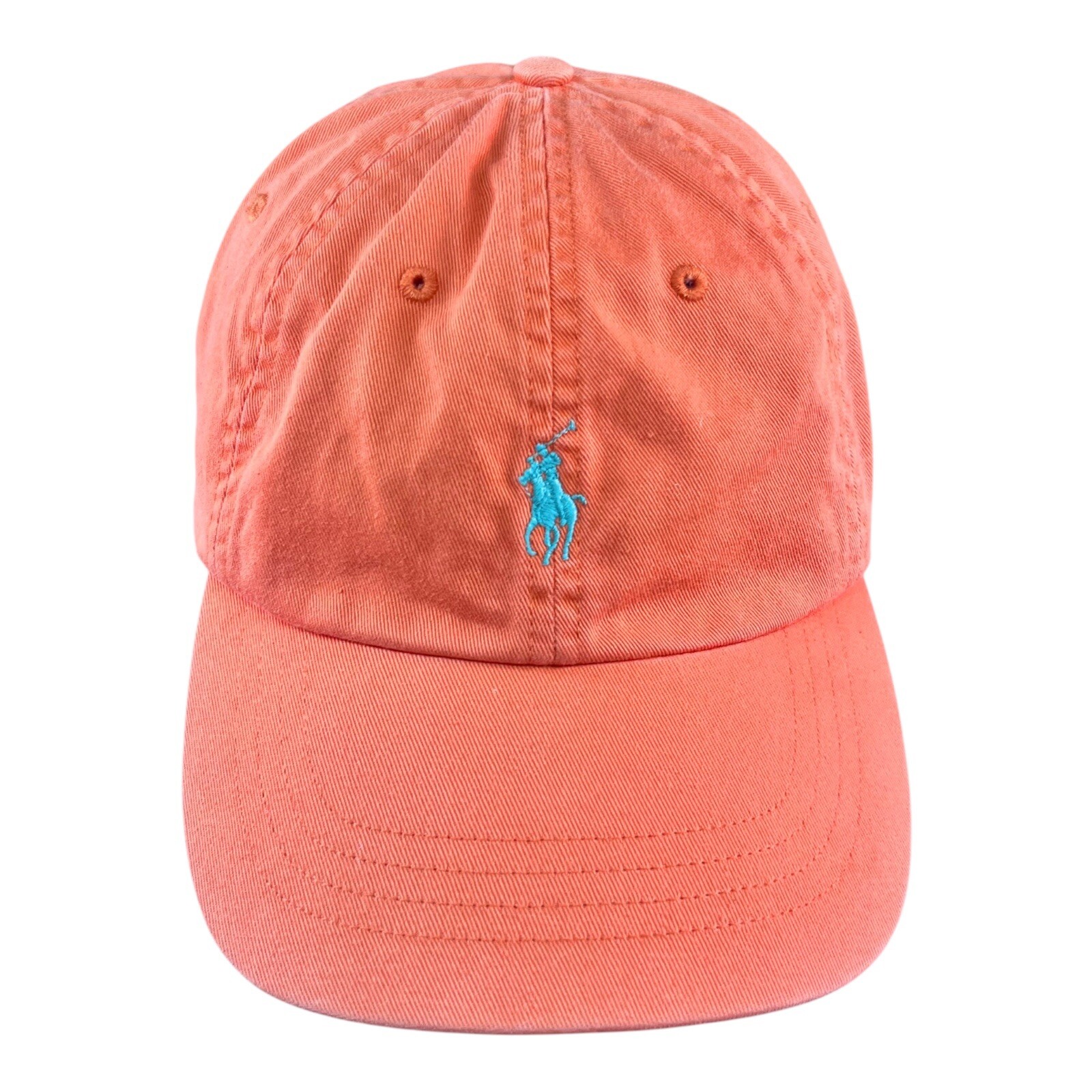 Cappello da golf Polo Ralph Lauren equitazione pony berretto da baseball strapback arancione pesca