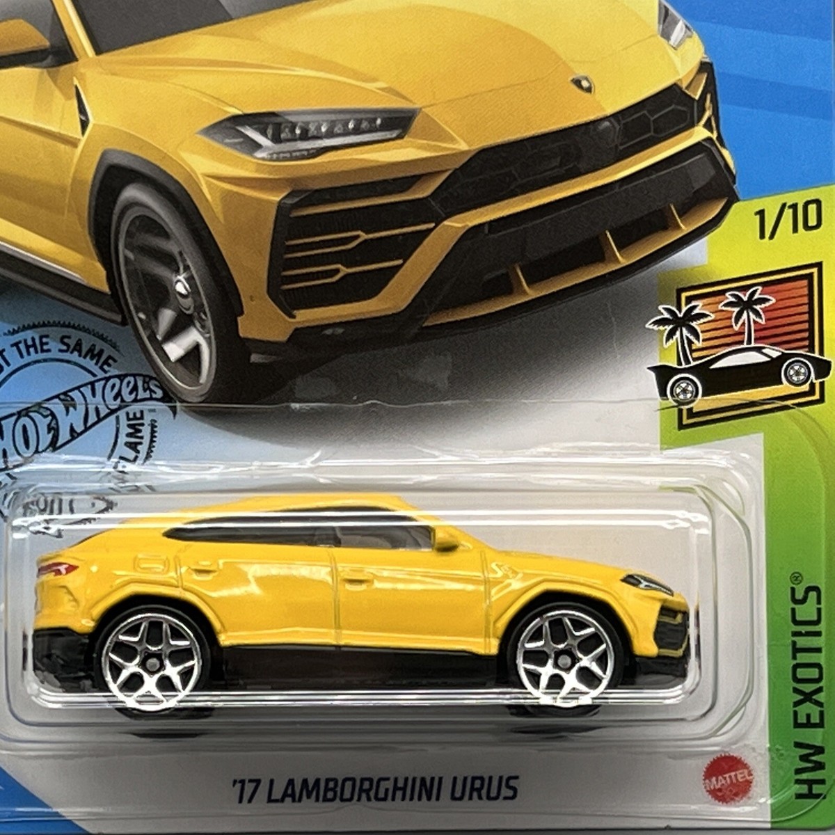 Hot Wheels '17 Lamborghini Urus Yellow HW Exotics 1/10 Free