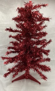 Target Corporation~2 ft~Red~Tinsel Tree