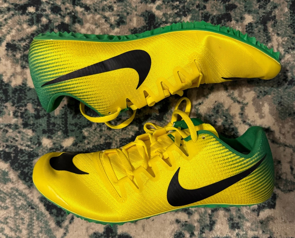 Nike Oregon Ducks Zoom Ja Fly 3 Yellow Track Spikes PE 920756-703