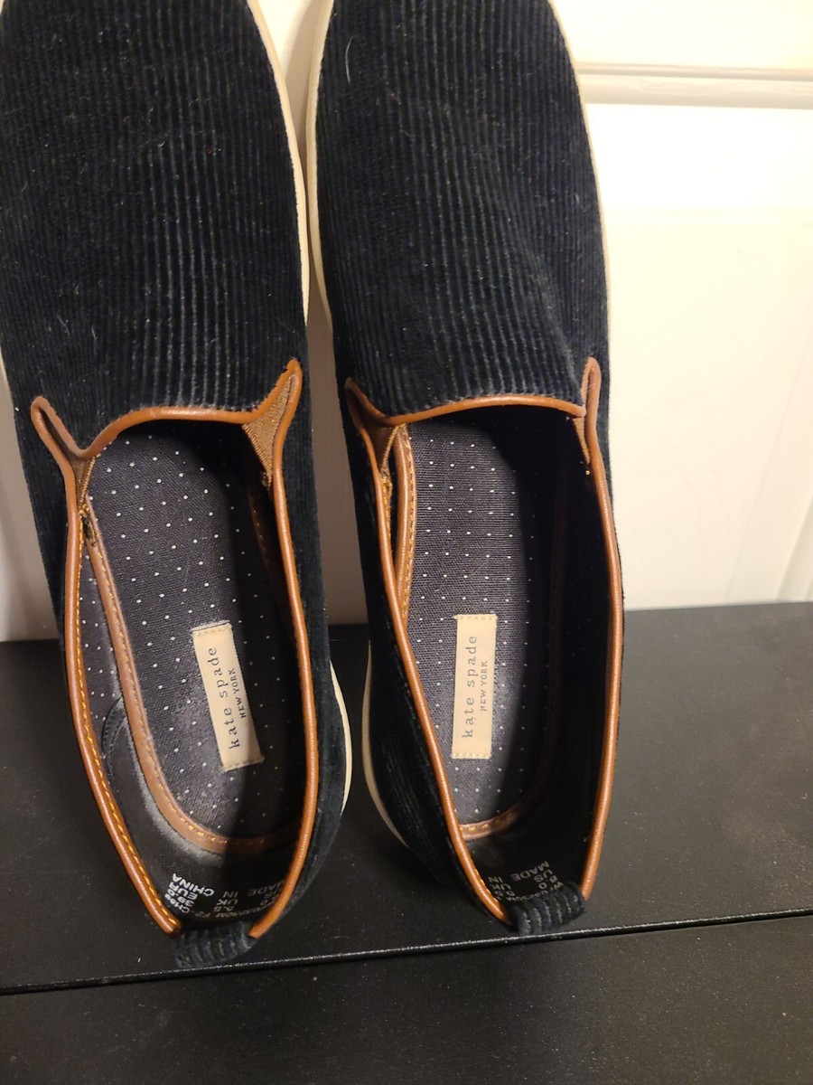 Kate Spade Corduroy Slip-On Shoes Kate Spade New York Red Corduroy Slip On Sneakers SZ 8.5 | eBay main image 3