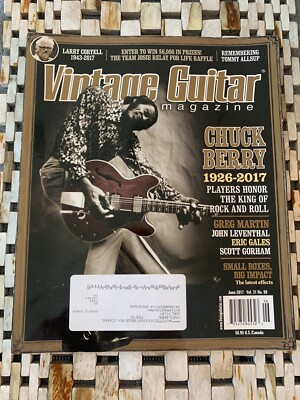 VINTAGE GUITAR MAGAZINE Chuck Berry Greg Martin Vol. 31 No. 08 June 2017