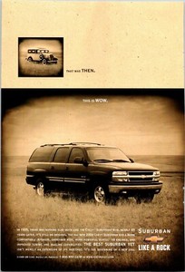 Chevrolet Suburban 2000 Wow Original Vintage Print Ad