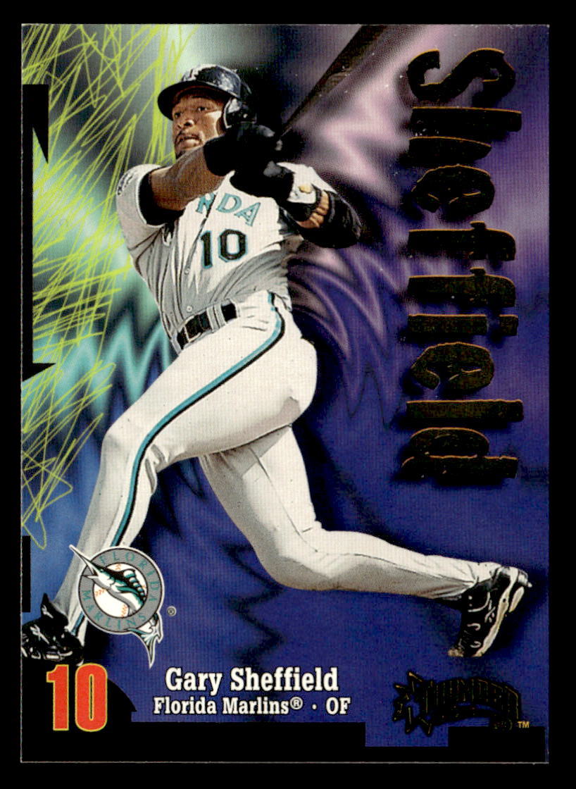 Gary Sheffield 1998 Circa Thunder  Card #26 Florida Marlins