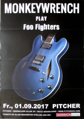 MONKEY WRENCH - 2017 - Tribute to Foo Fighters - Poster - Düsseldorf