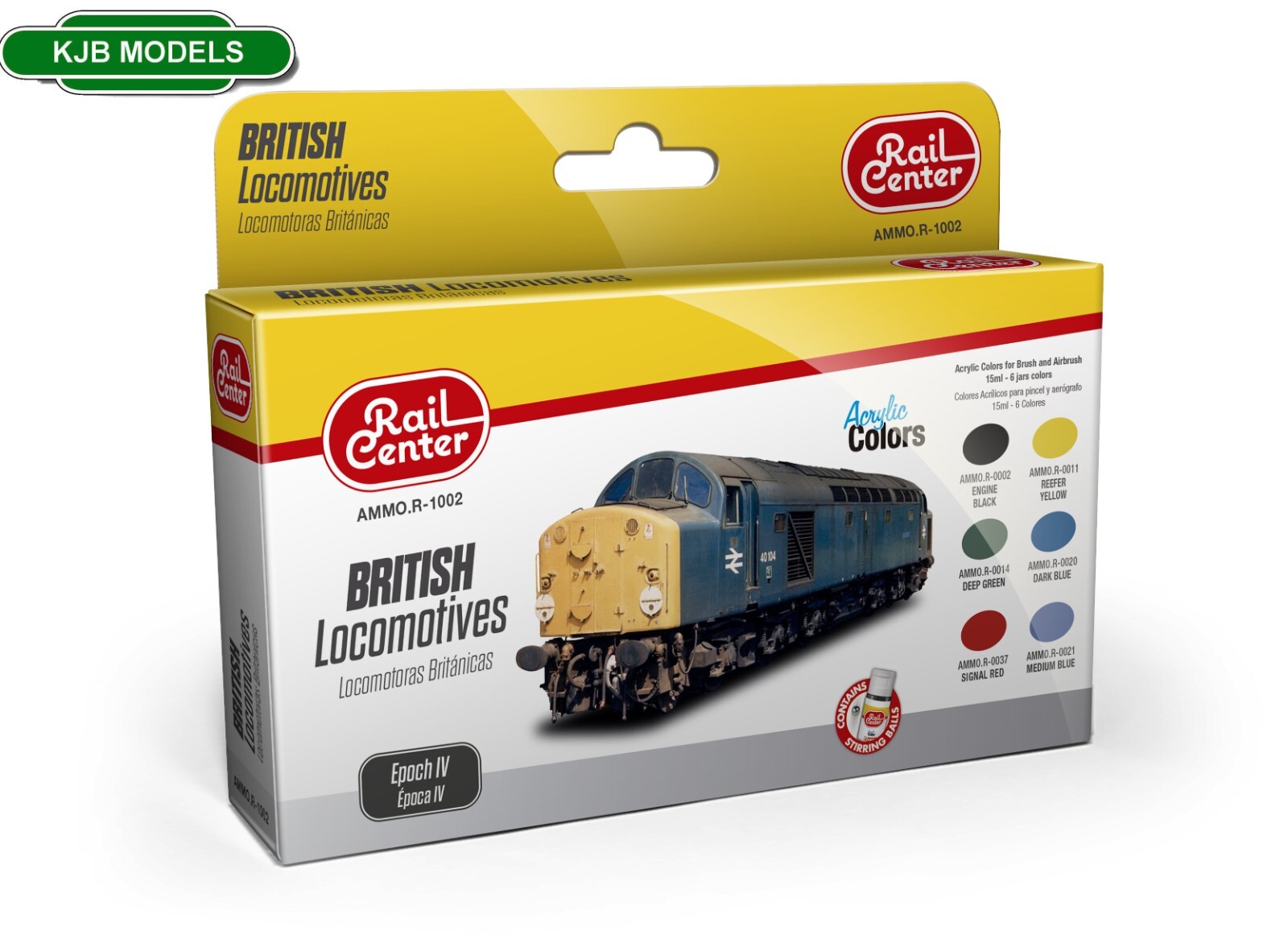 Ammo By Mig Rail Centre MIGR1002 British Locomotives Acrylic Paints 6x 17ml Jars