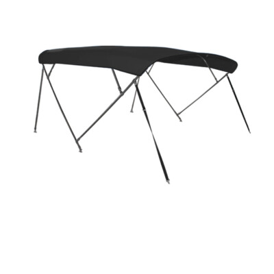 PONTTOR Bimini Top Bootsverdeck Sonnenverdeck Edelstahl A4 4 Armen Boot schwarz