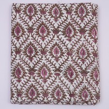 5 Yard Indian Hand Block Floral Print 100 Cotton Dressmaking Craft Fabric